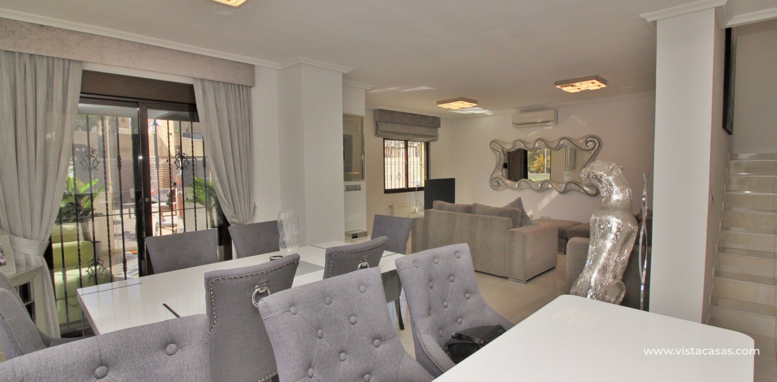 Modern 5 bedroom detached villa with private pool and large plot for sale Villamartin lounge area 2