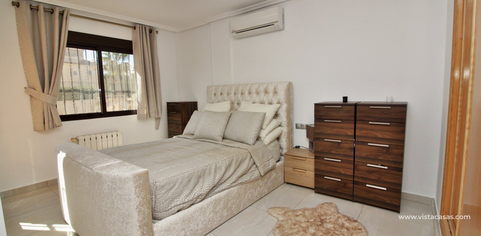 Modern 5 bedroom detached villa with private pool and large plot for sale Villamartin master bedroom