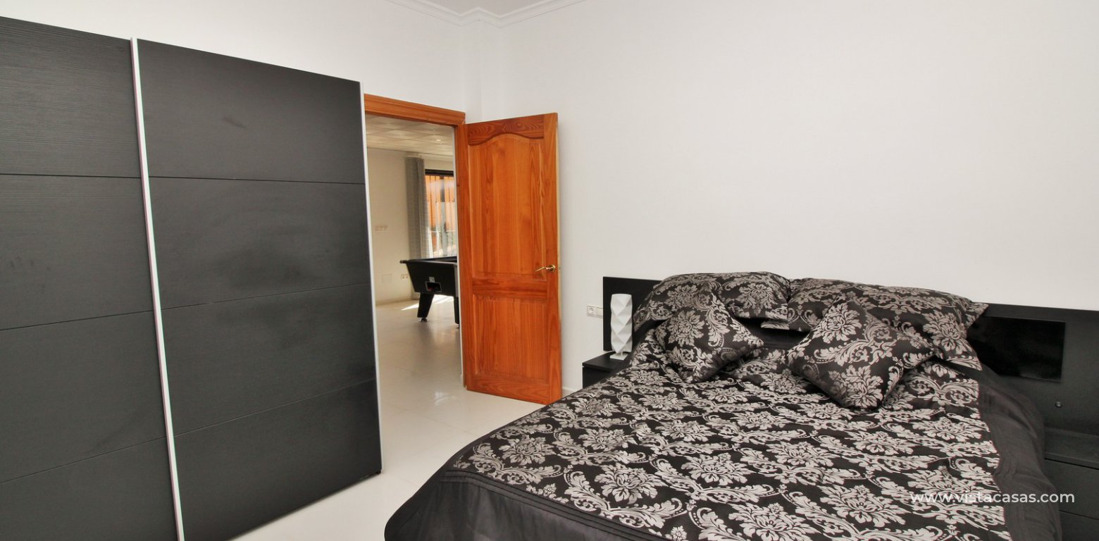Modern 5 bedroom detached villa with private pool and large plot for sale Villamartin downstairs double bedroom 2