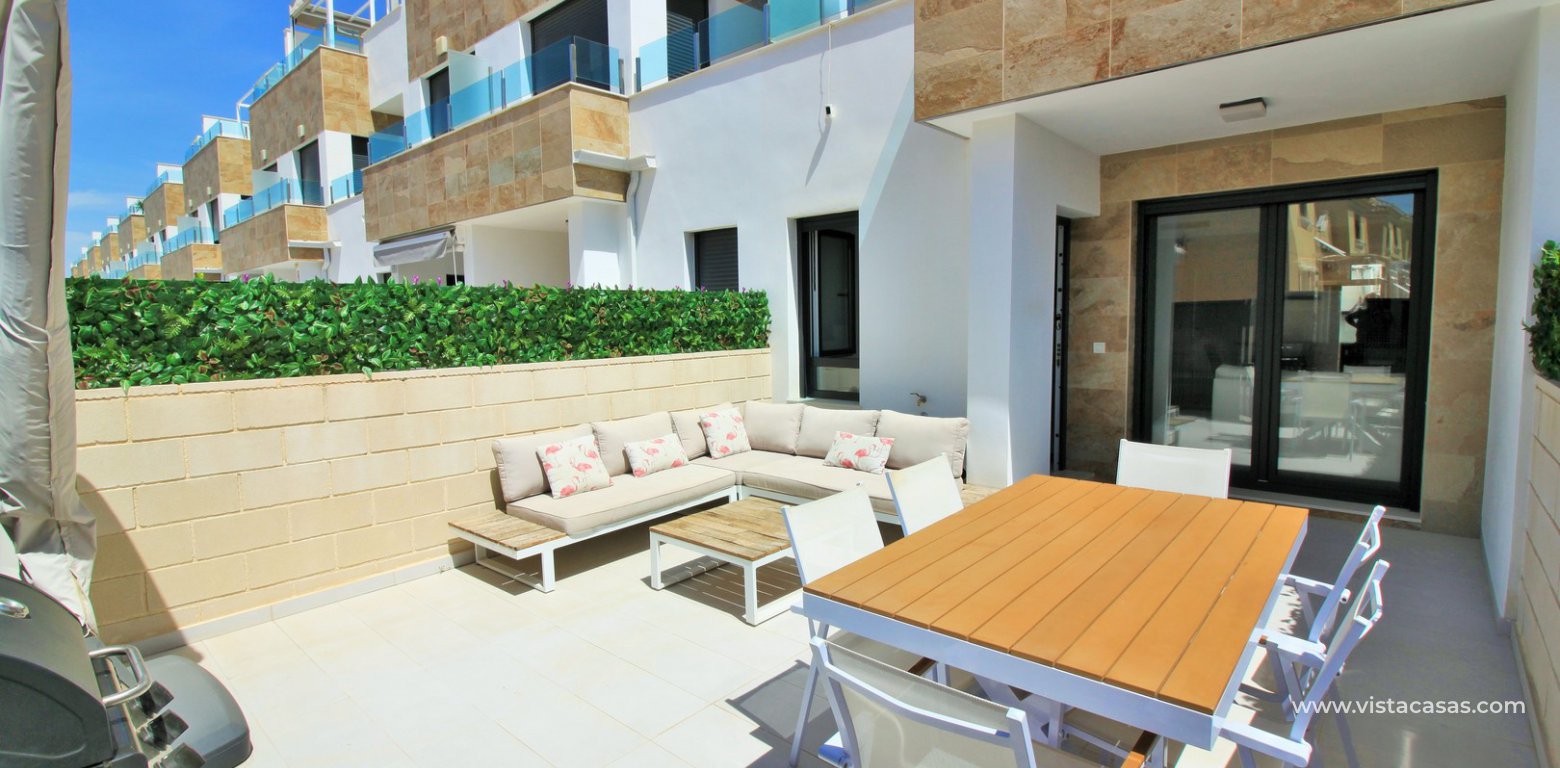 Townhouse for sale El Manantial Los Dolses front garden