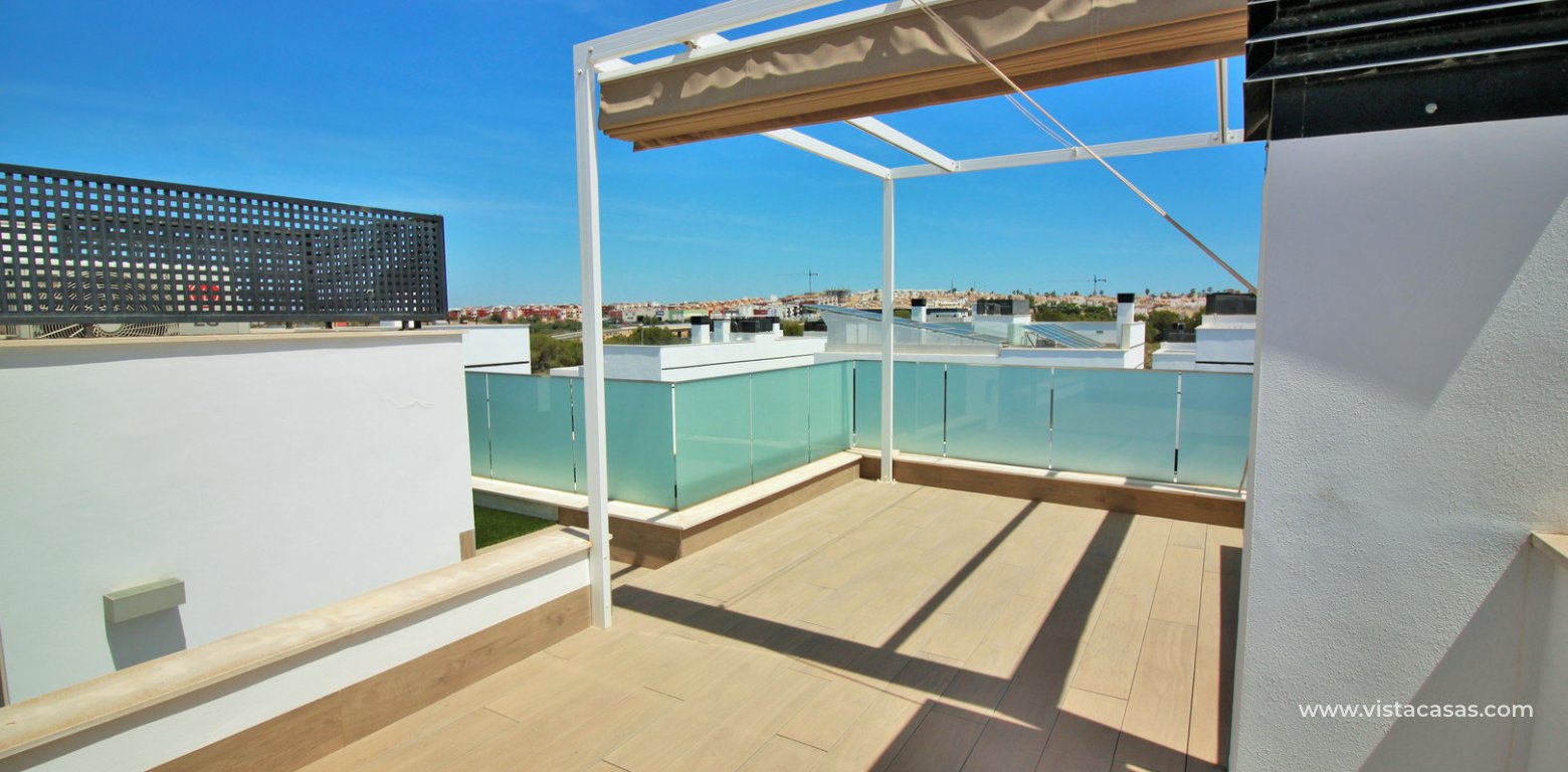 Detached villa with private pool for sale Villamartin roof terrace 2