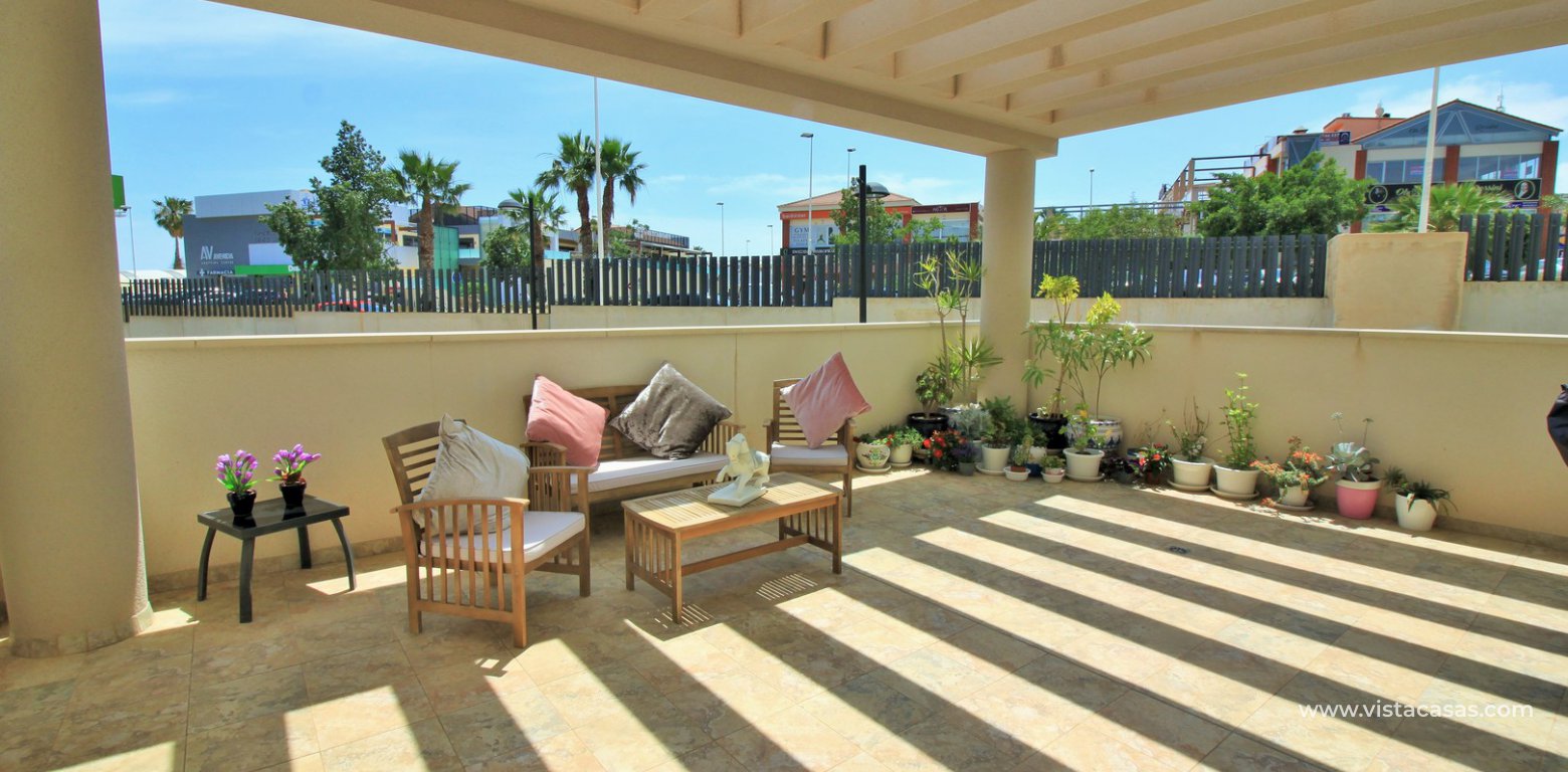 South facing ground floor apartment for sale Altos del Mediterraneo Los Dolses terrace
