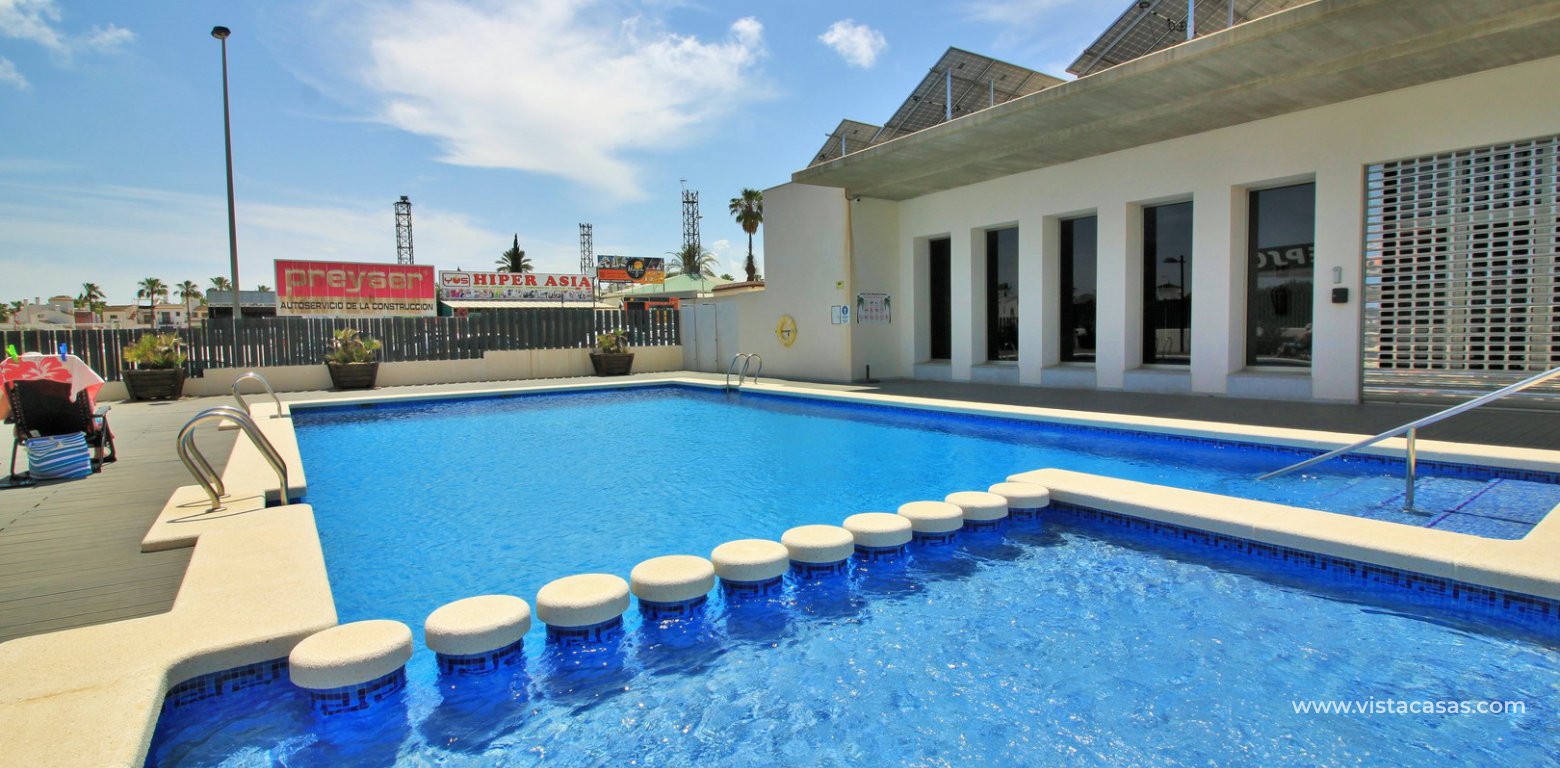 South facing ground floor apartment for sale Altos del Mediterraneo Los Dolses communal pool