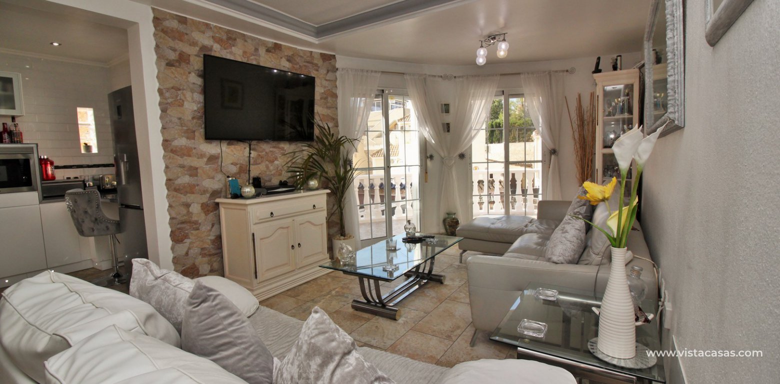 South facing villa with private pool and underbuild for sale Villamartin lounge 2