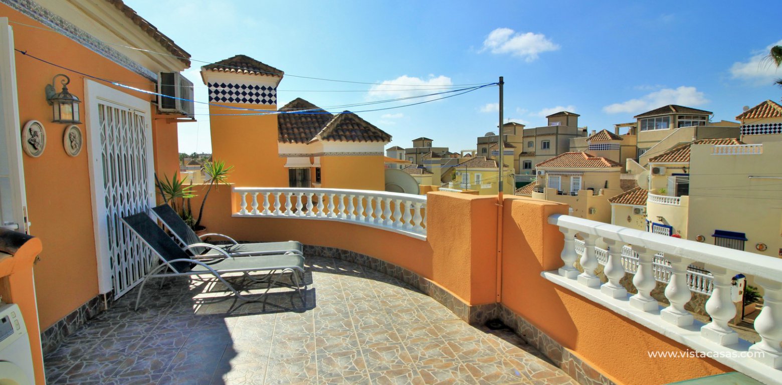 South facing villa with private pool and underbuild for sale Villamartin balcony