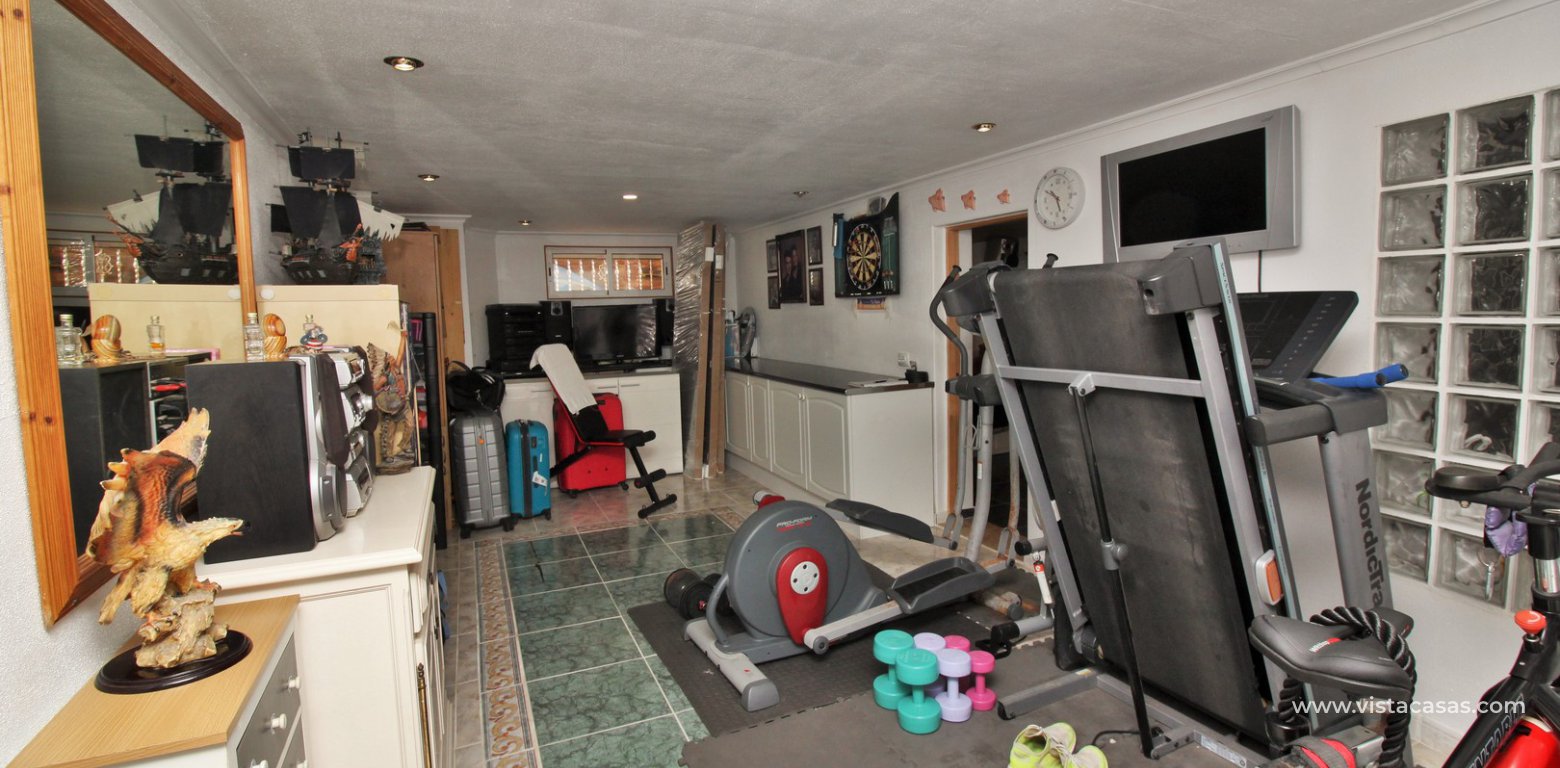 South facing villa with private pool and underbuild for sale Villamartin annex gym underbuild