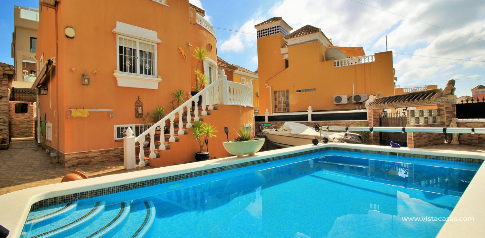 South facing villa with private pool and underbuild for sale Villamartin exterior