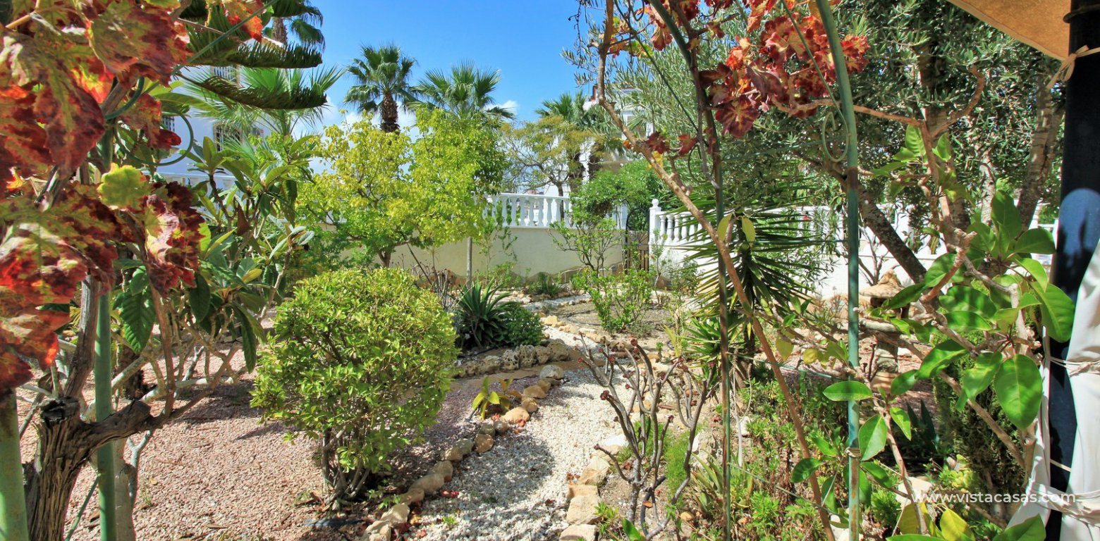 Detached villa for sale Las Violetas Villamartin rear garden