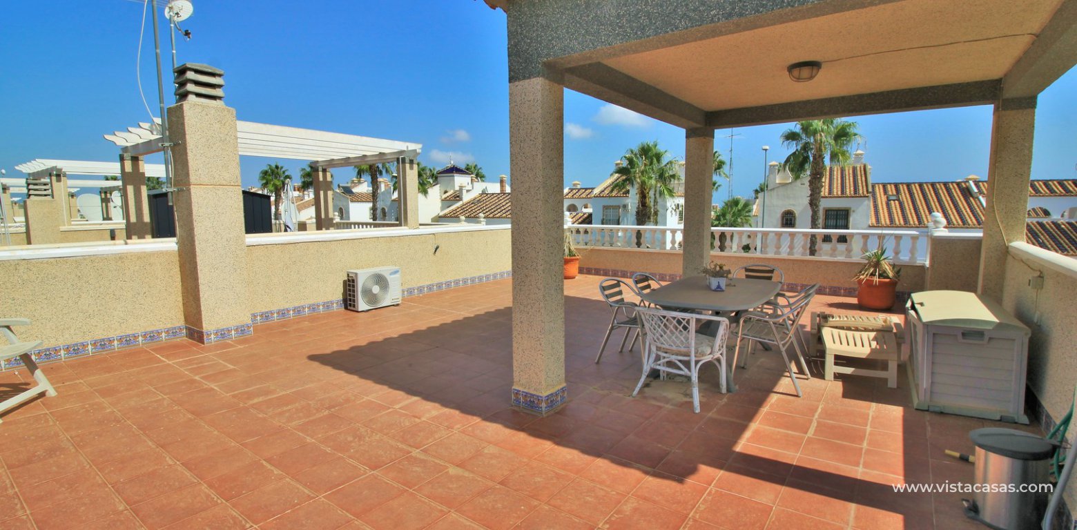 Detached villa for sale Las Violetas Villamartin solarium