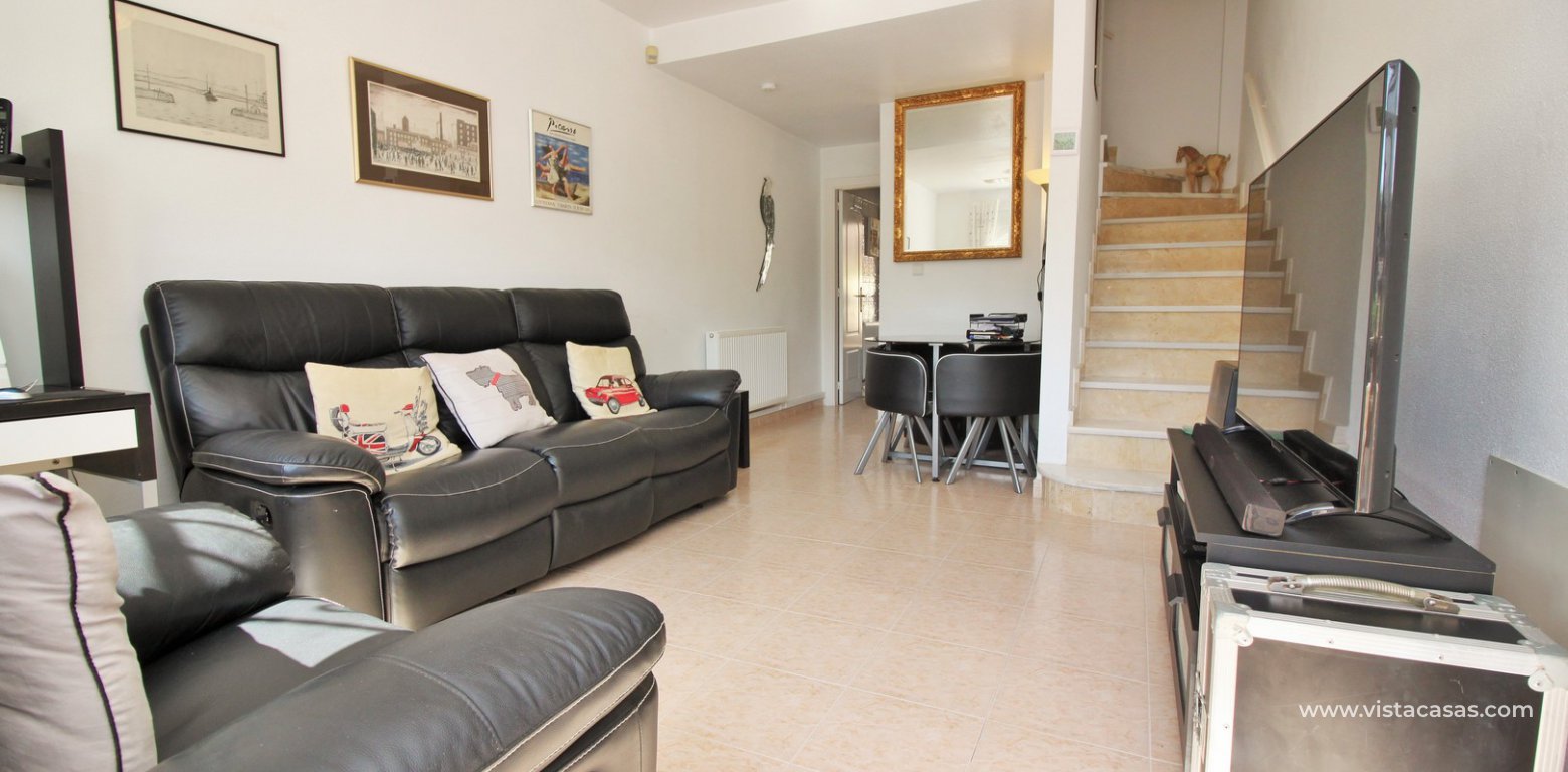 South facing 2 bedroom townhouse for sale Florida Golf Villamartin living room