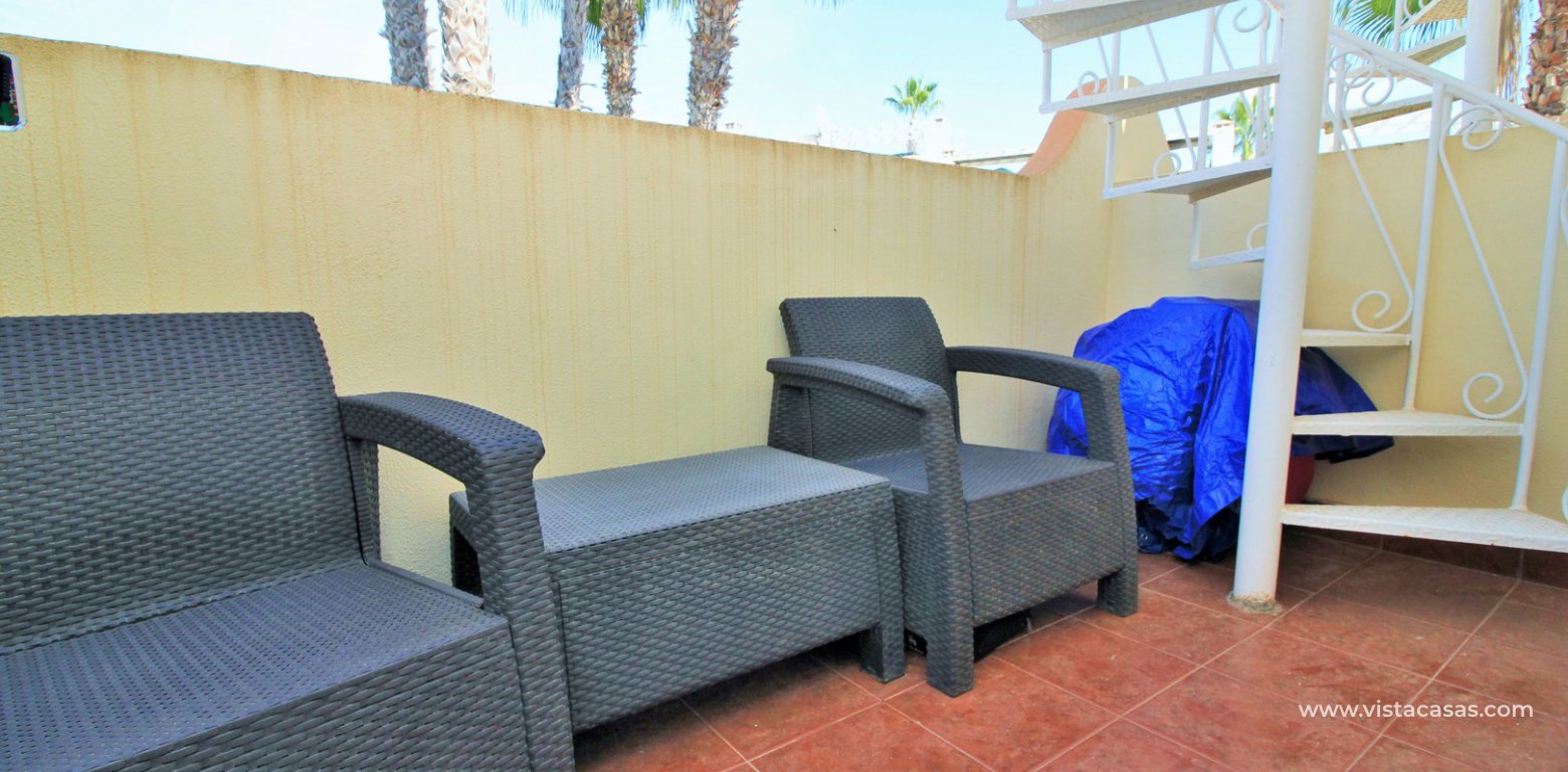 South facing 2 bedroom townhouse for sale Florida Golf Villamartin balcony
