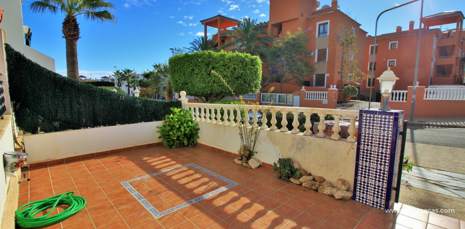 Buhardilla townhouse for sale Pau 8 Villamartin front garden