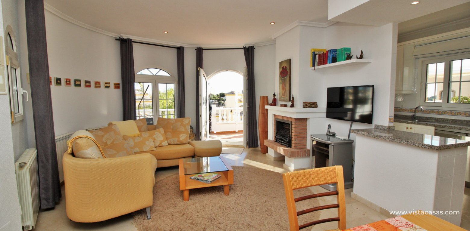 Ibiza style villa for sale R15 Los Dolses living area