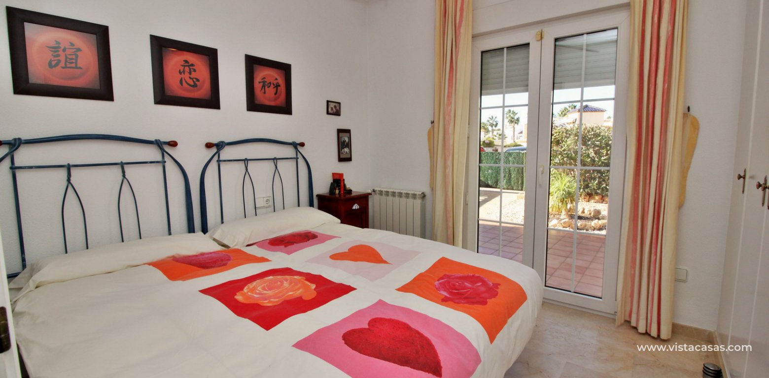Ibiza style villa for sale R15 Los Dolses double bedroom