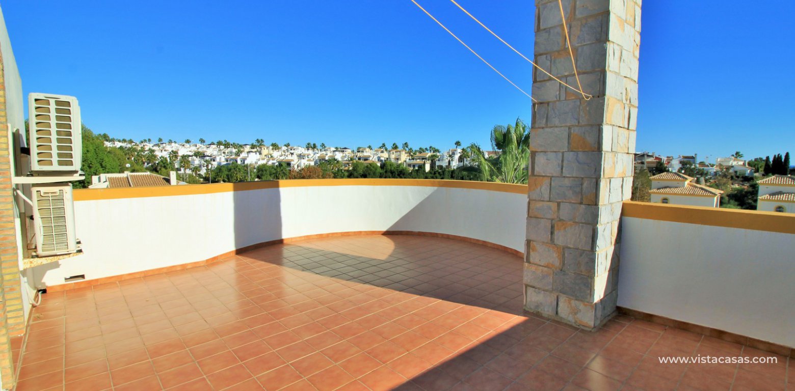 Ibiza style villa for sale R15 Los Dolses roof terrace