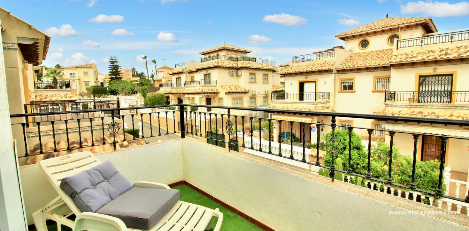 Quad house for sale in Pinada Golf I Villamartin master balcony