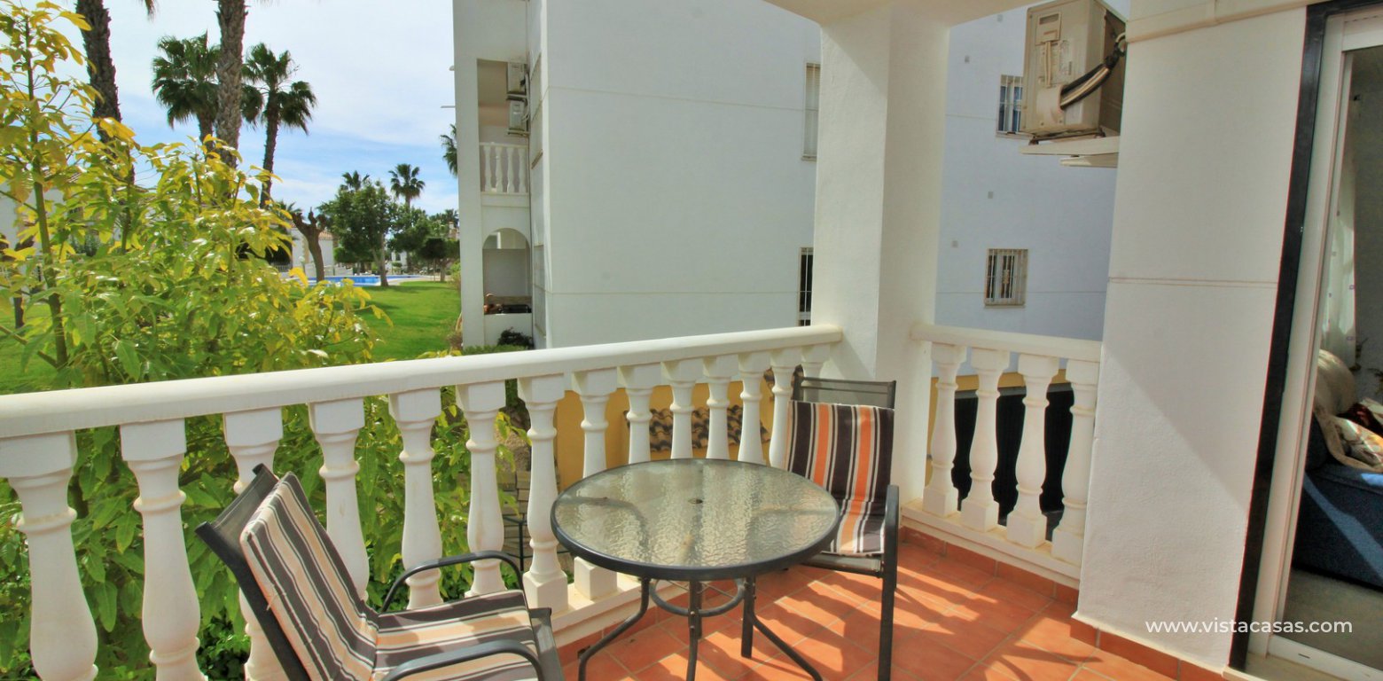Apartment with pool view for sale Las Violetas Villamartin front terrace