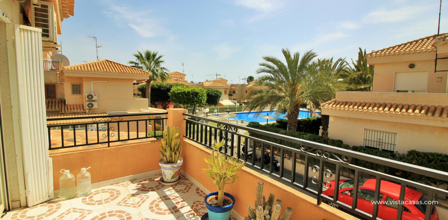 South facing townhouse for sale Playa Flamenca pool view