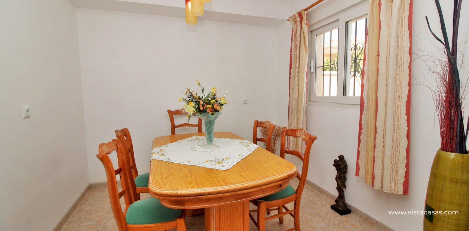 South facing townhouse for sale Playa Flamenca dining room