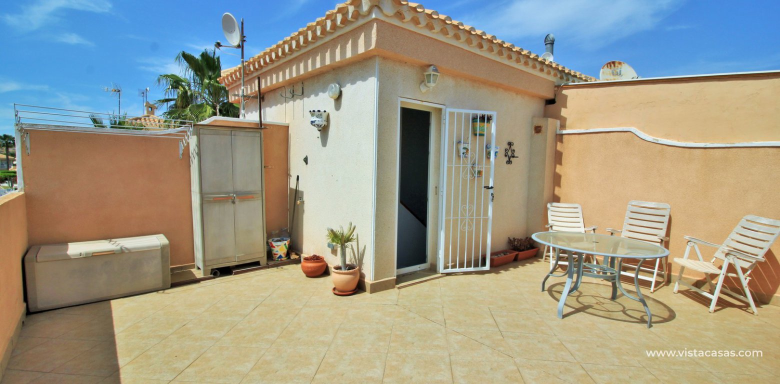 South facing townhouse for sale Playa Flamenca roof terrace