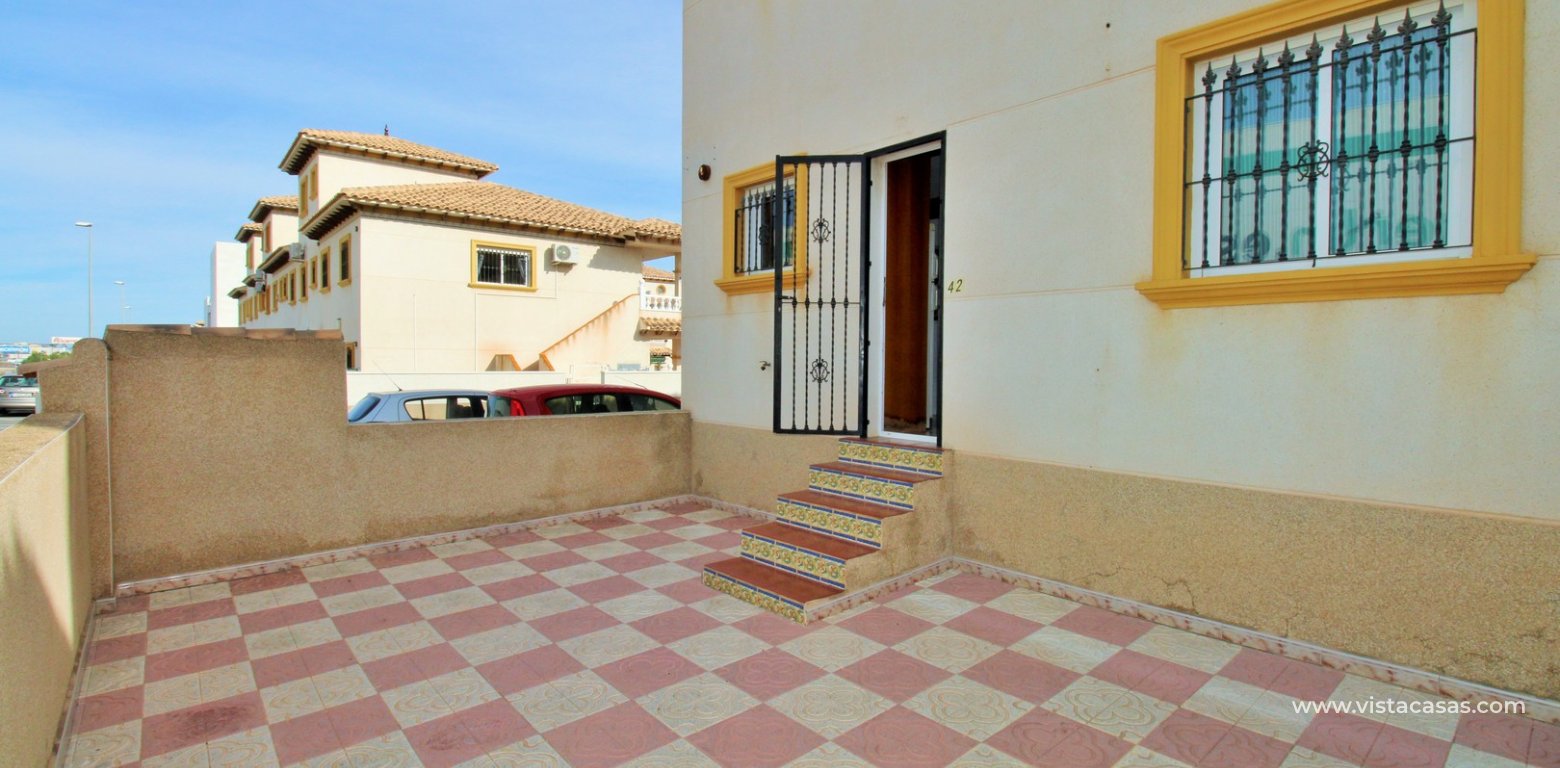 Ground floor apartment for sale San Jose IV La Zenia back garden
