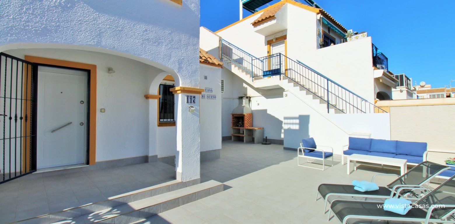 3 bed townhouse house for sale Al-Andalus I La Florida front garden