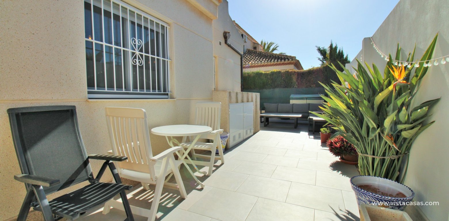 3 bed villa playa flamenca near beach boulevard garden area