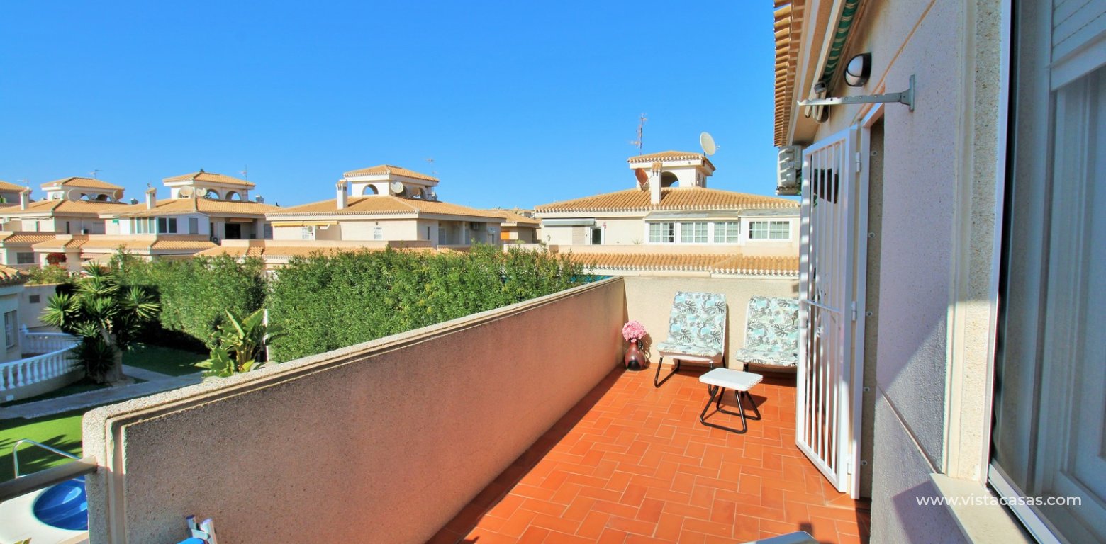3 bed villa playa flamenca near beach boulevard balcony 2