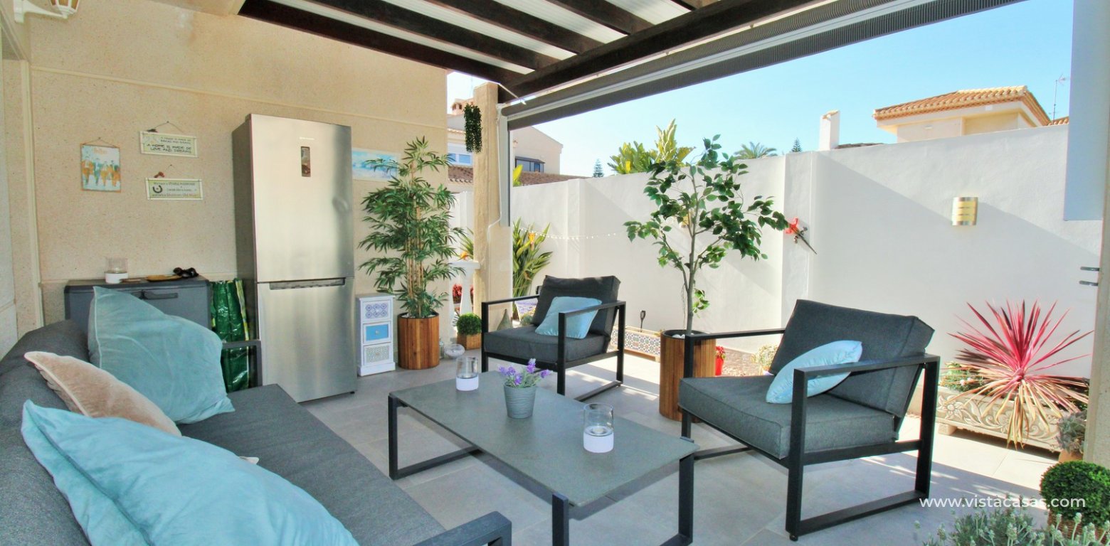 3 bed villa playa flamenca near beach boulevard porch