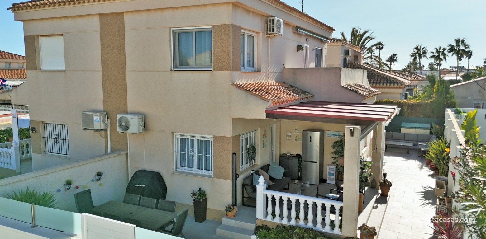 3 bed villa playa flamenca near beach boulevard aerial front