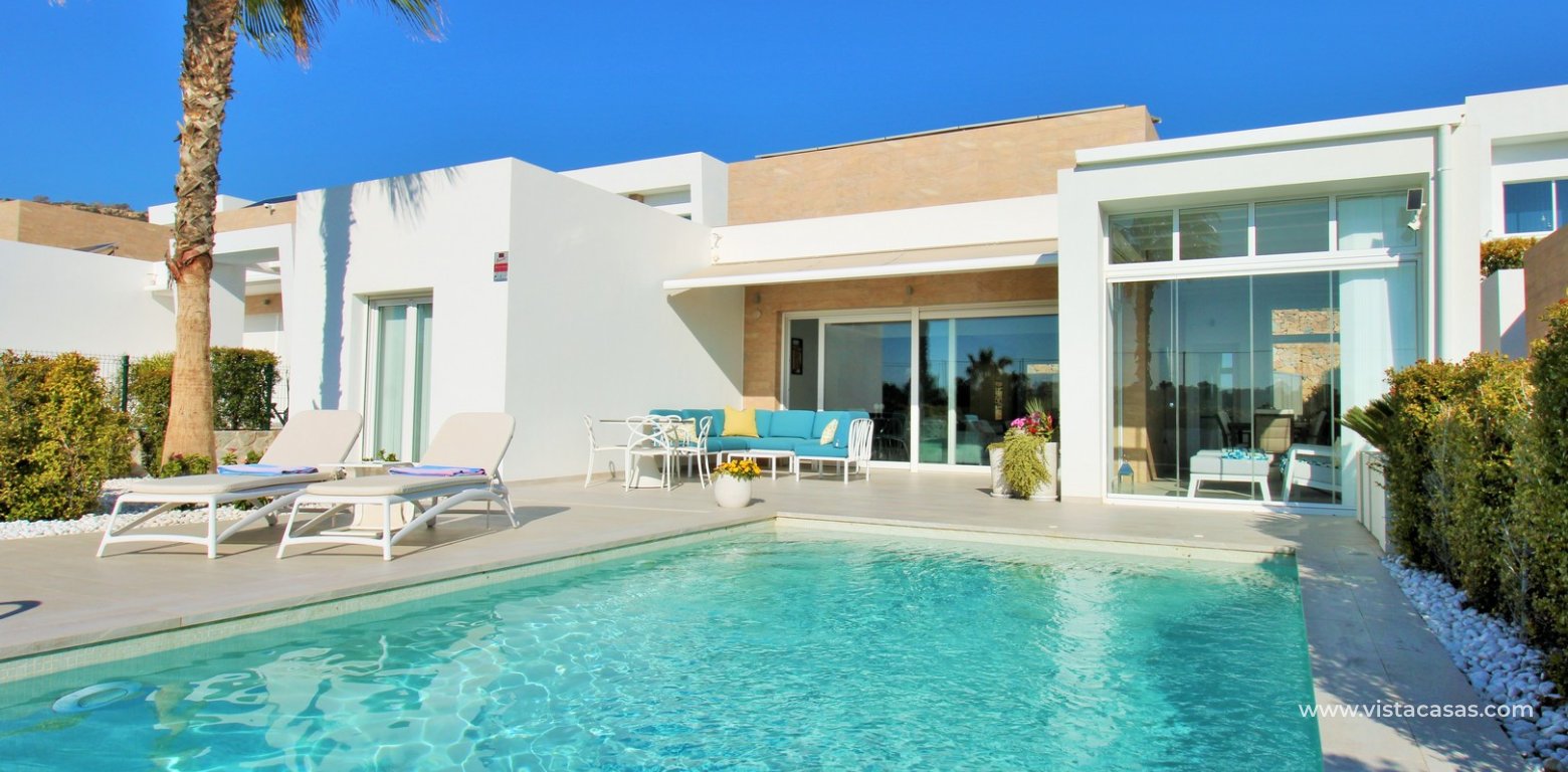 Modern detached villa for sale La Finca Golf Algorfa south facing