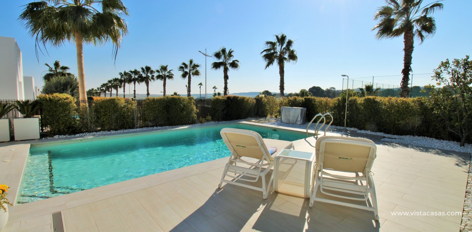 Modern detached villa for sale La Finca Golf Algorfa pool heated