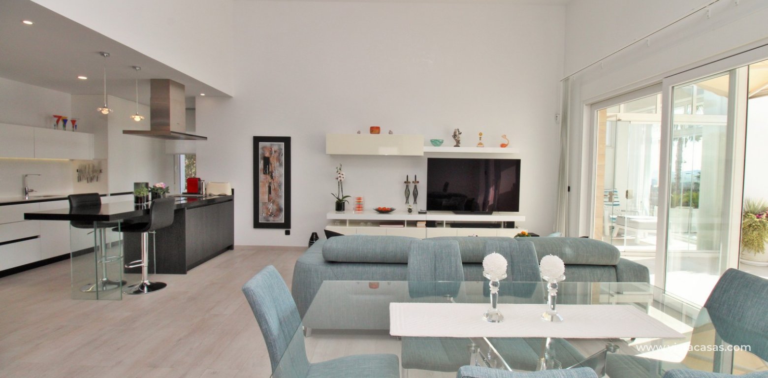 Modern detached villa for sale La Finca Golf Algorfa living area