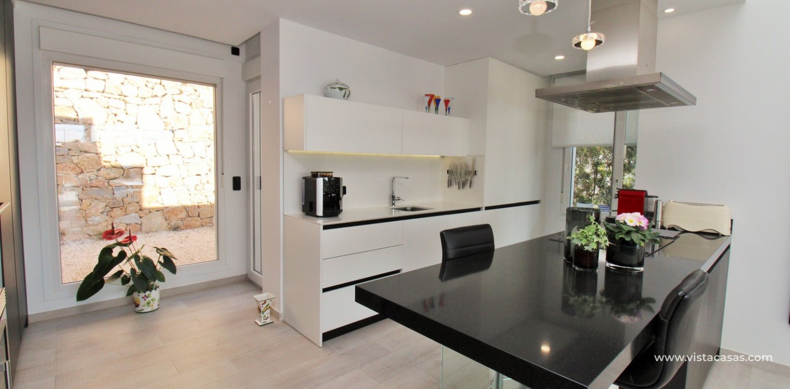 Modern detached villa for sale La Finca Golf Algorfa modern kitchen