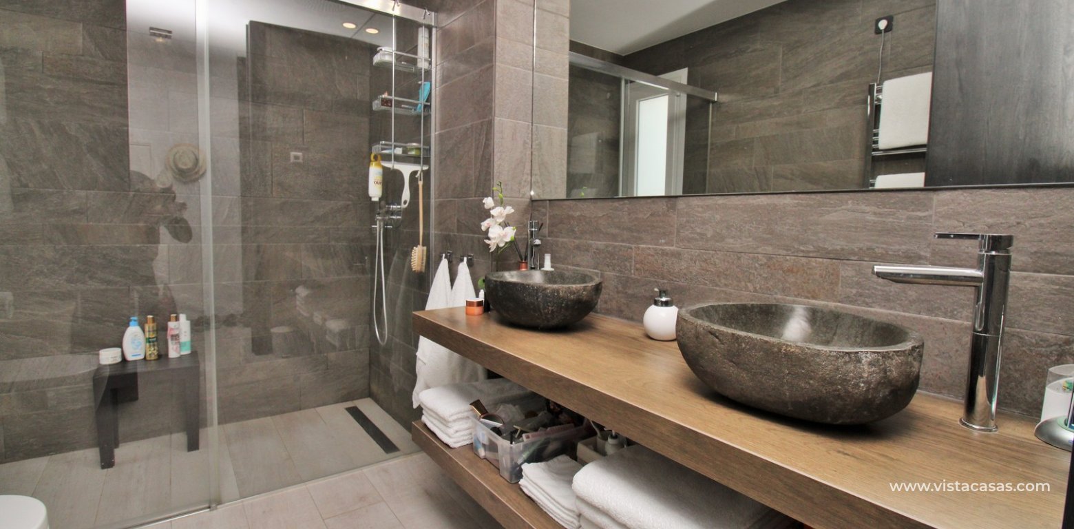 Modern detached villa for sale La Finca Golf Algorfa en-suite bathroom