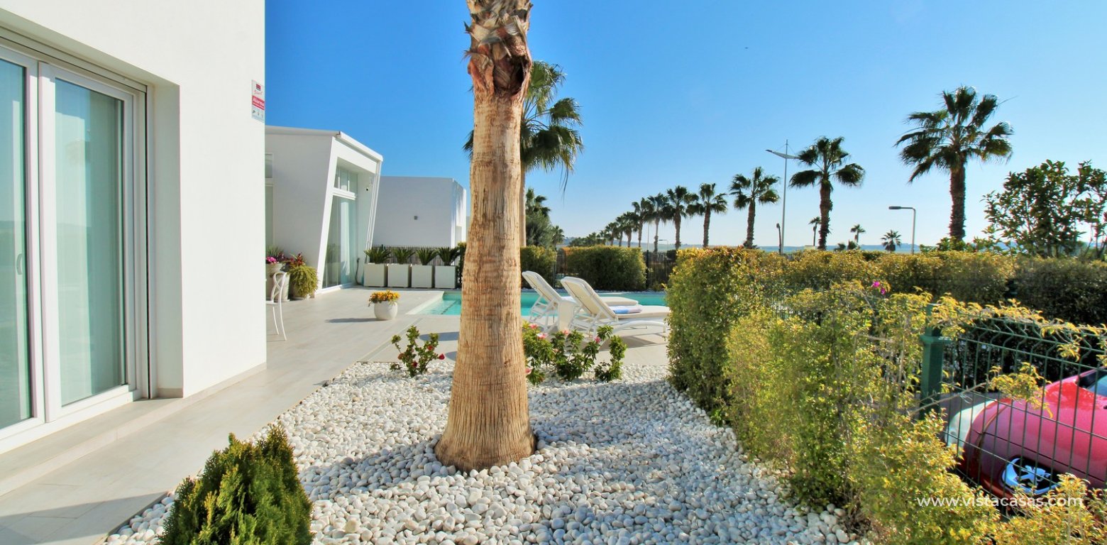 Modern detached villa for sale La Finca Golf Algorfa garden