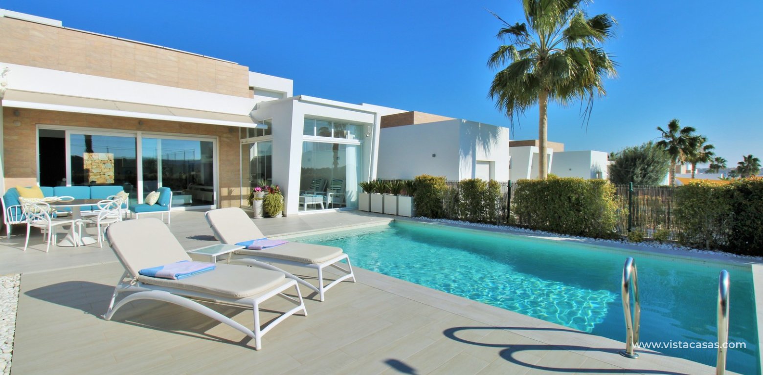 Modern detached villa for sale La Finca Golf Algorfa front