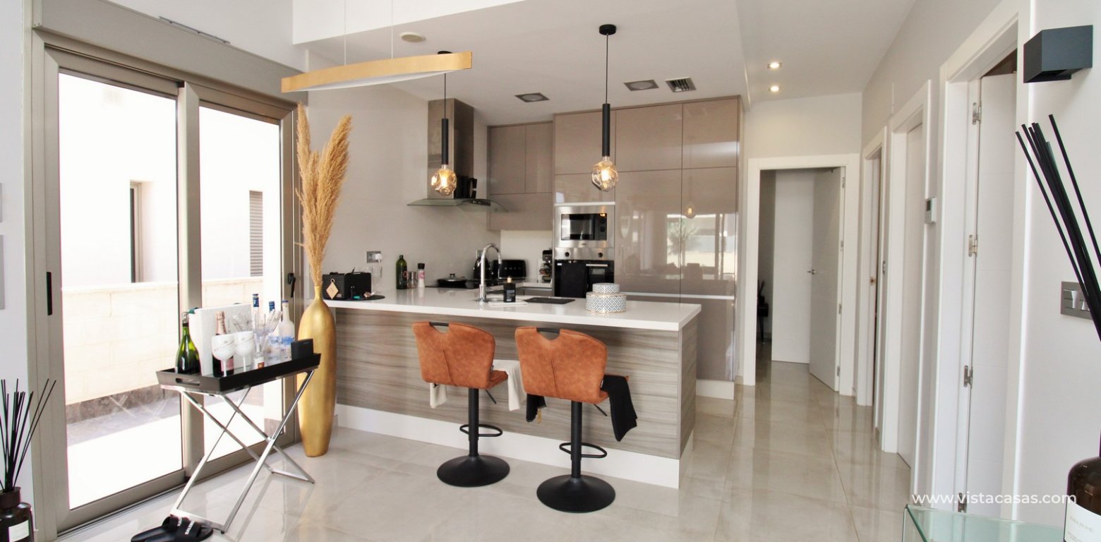 Innova detached villa private pool for sale Villamartin dining area