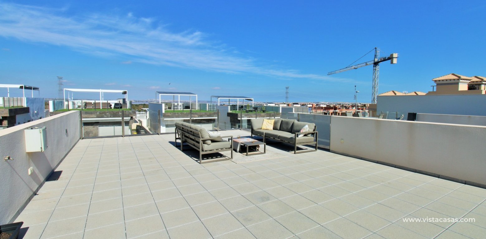 Innova detached villa private pool for sale Villamartin roof terrace 2