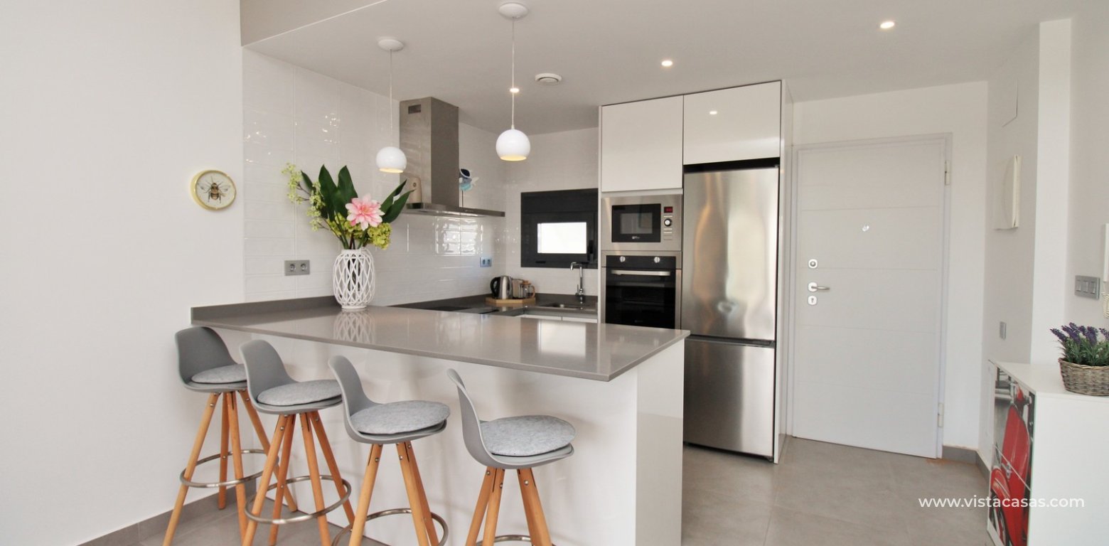 Ground floor apartment for sale in Lamar Resort II Pilar de la Horadada kitchen open