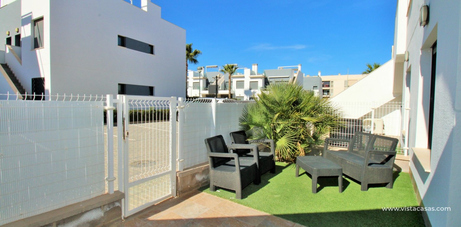 Ground floor apartment for sale in Lamar Resort II Pilar de la Horadada entrance terrace
