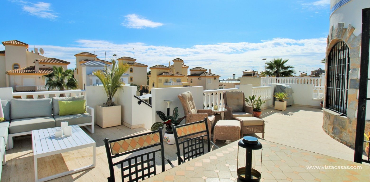 Ibiza style villa for sale R15 Los Dolses Villamartin raised terrace