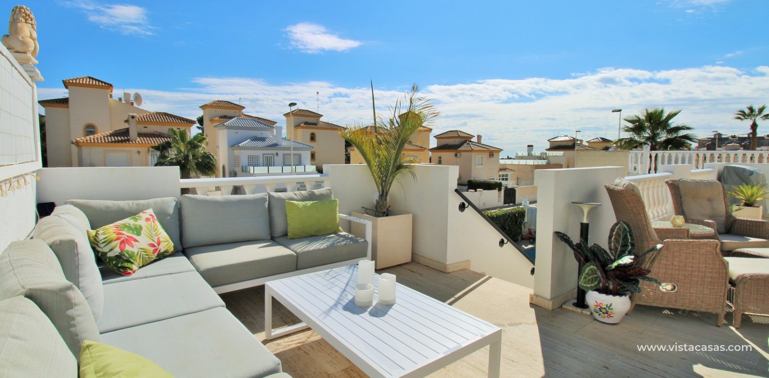 Ibiza style villa for sale R15 Los Dolses Villamartin raised terrace 2