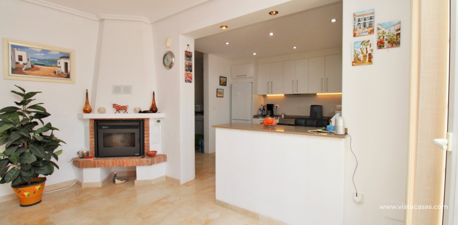Ibiza style villa for sale R15 Los Dolses Villamartin fireplace