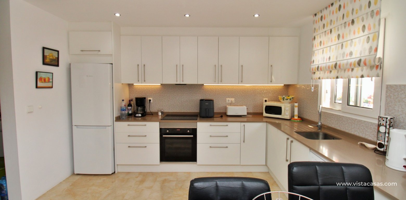 Ibiza style villa for sale R15 Los Dolses Villamartin modern kitchen