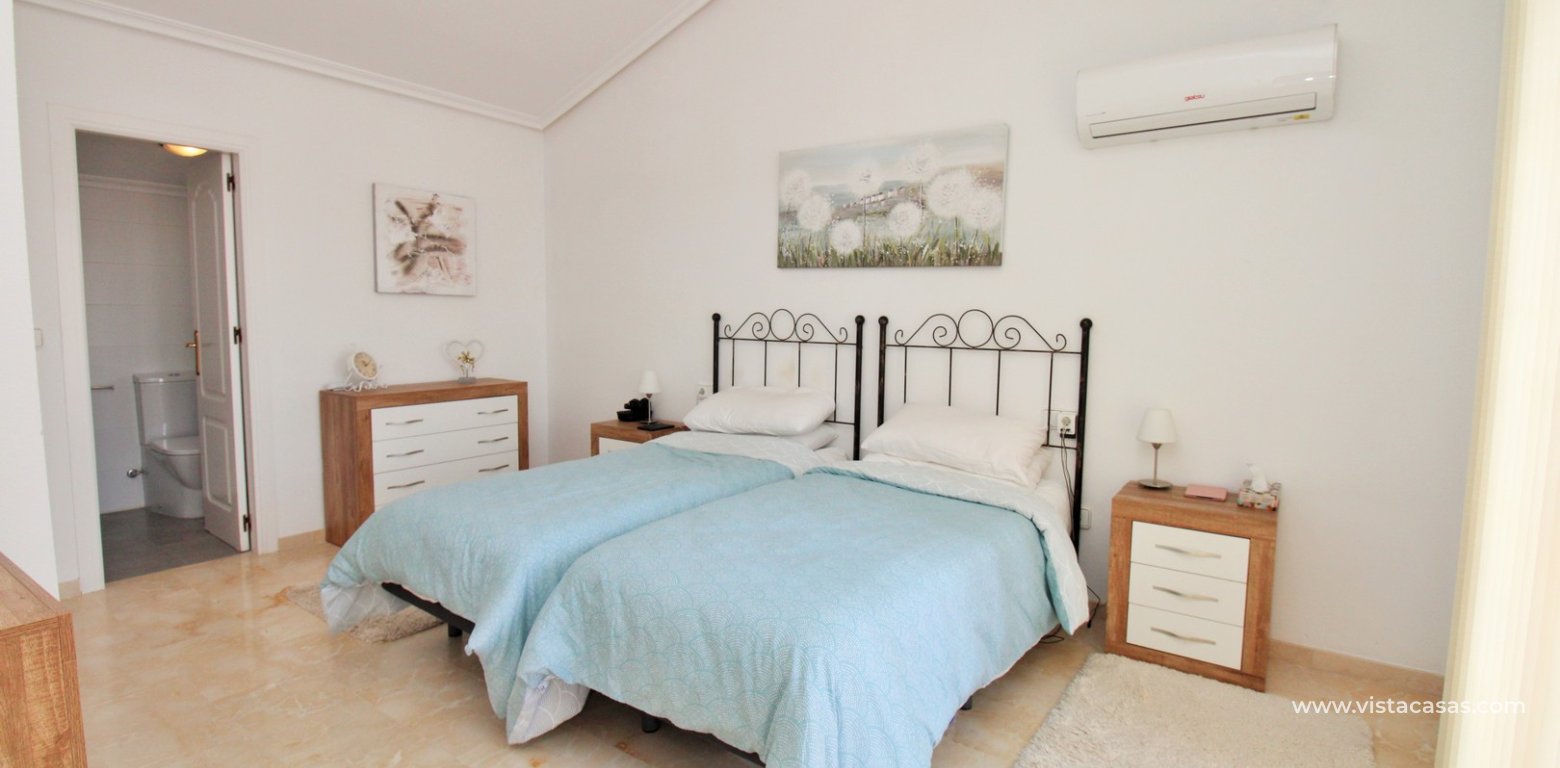 Ibiza style villa for sale R15 Los Dolses Villamartin master bedroom