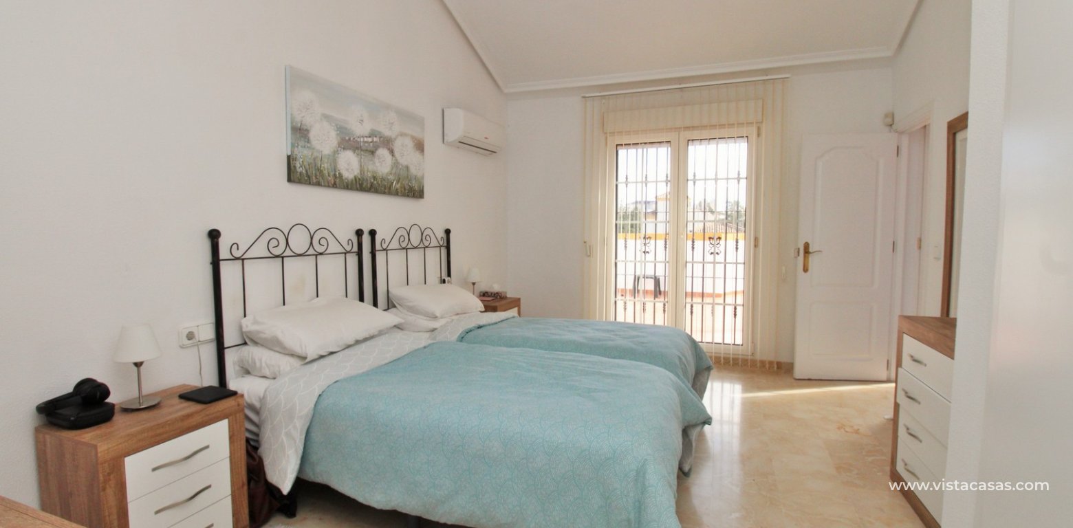 Ibiza style villa for sale R15 Los Dolses Villamartin master bedroom balcony access