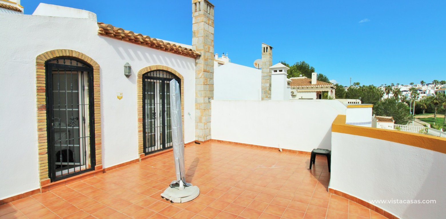 Ibiza style villa for sale R15 Los Dolses Villamartin balcony roof