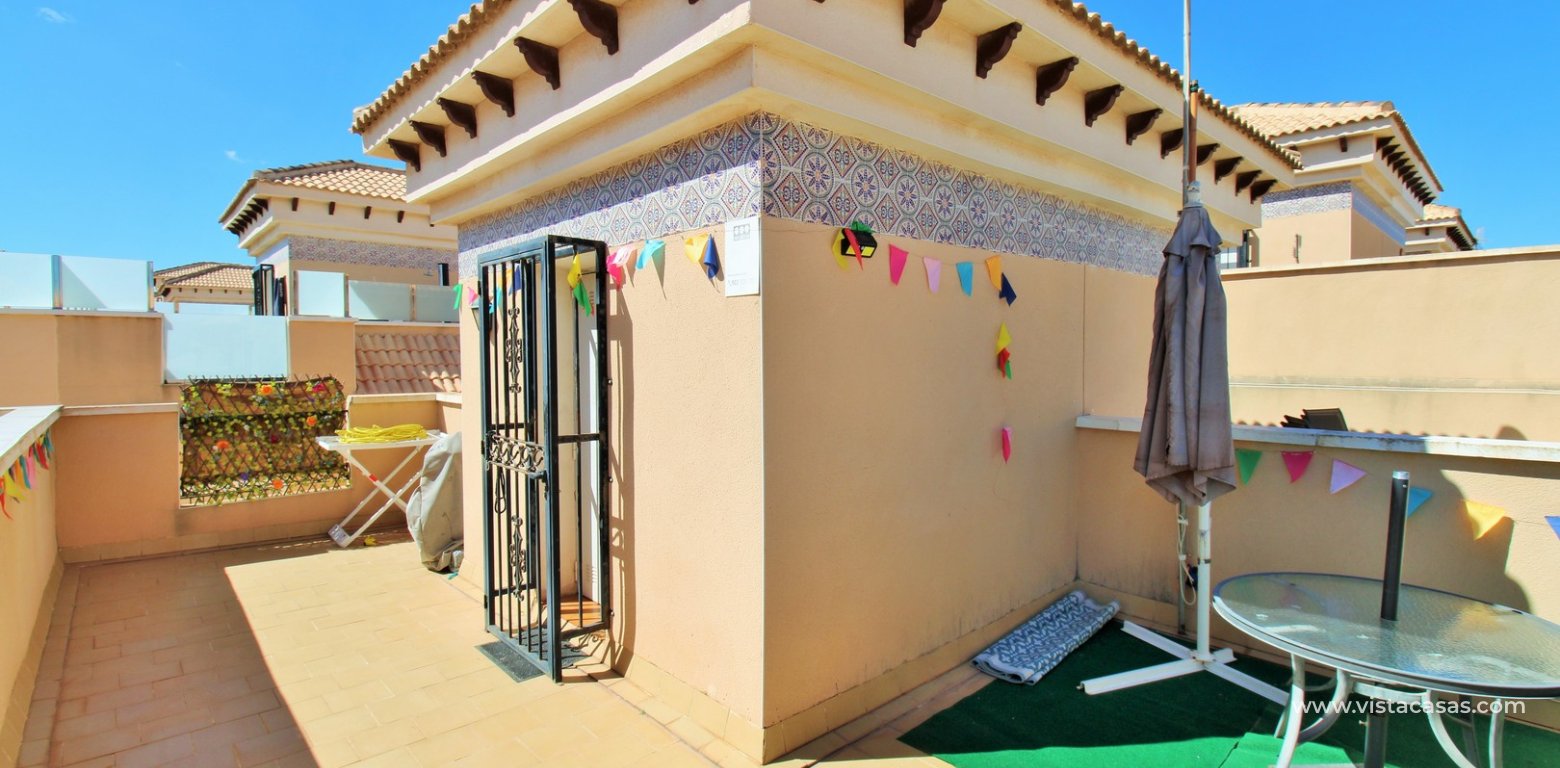 3 bedroom townhouse for sale Entregolf Villamartin solarium