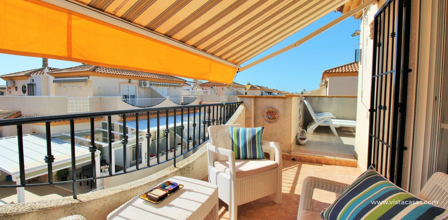 3 bedroom townhouse for sale Iria 4 Playa Flamenca south facing balcony